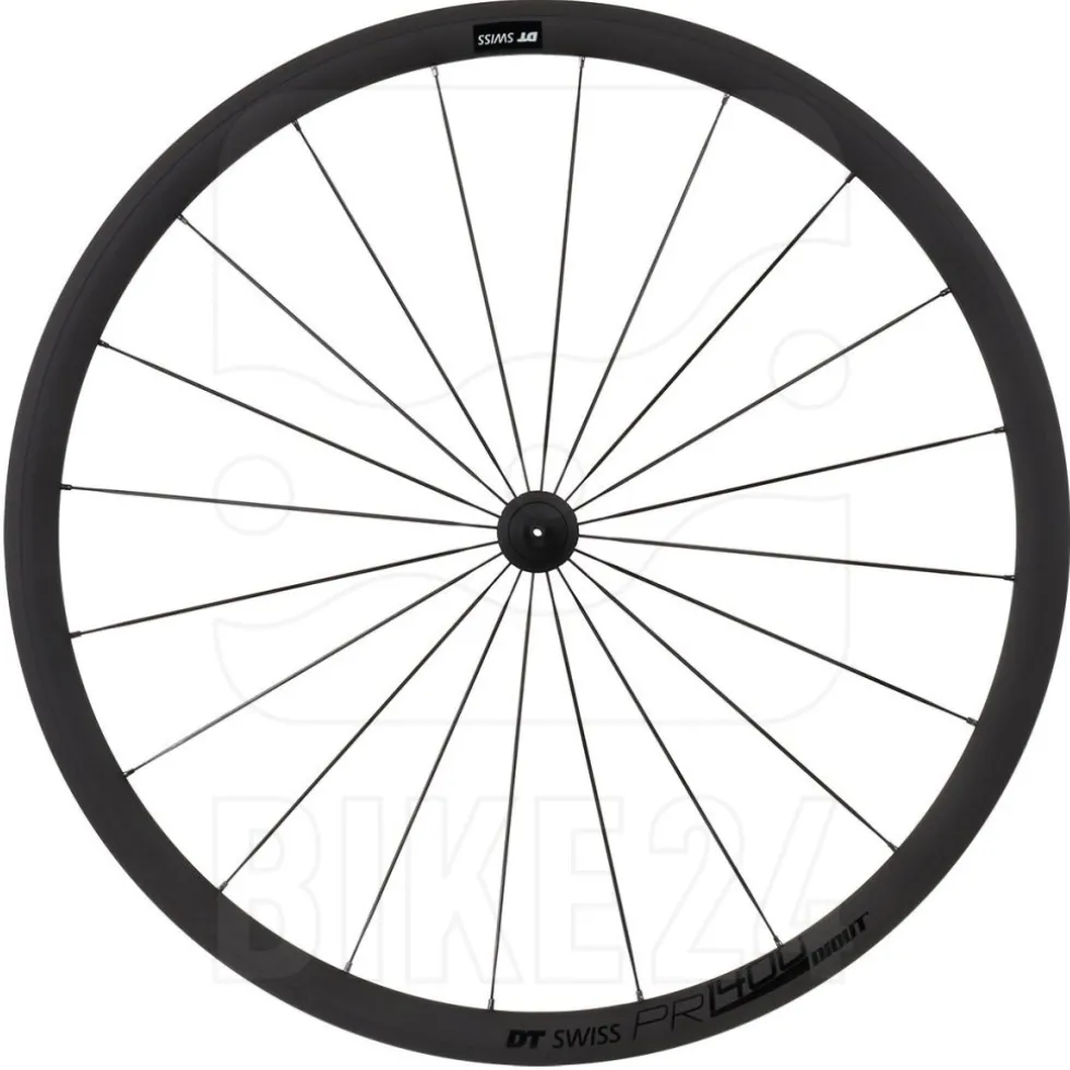 DT Swiss PR 1400 DICUT 32 OXiC - Wielset - Clincher - RW Double Crossed - QR - zwart