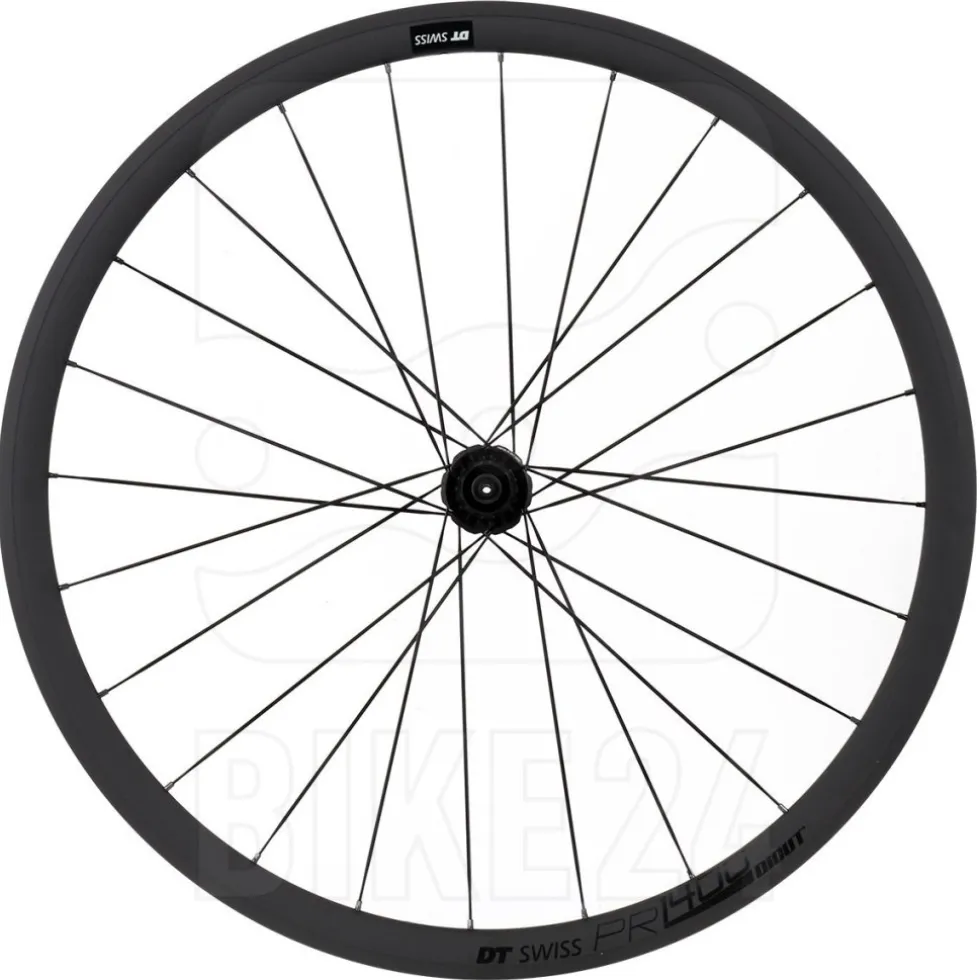 DT Swiss PR 1400 DICUT 32 OXiC - Wielset - Clincher - RW Double Crossed - QR - zwart