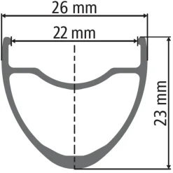 DT Swiss R 500 db Cross Road - 28" Velg - zwart