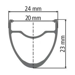 DT Swiss R 470 db Road Velg - zwart