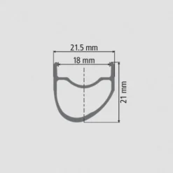 DT Swiss RR 411 Asymmetric Road Velg - zwart