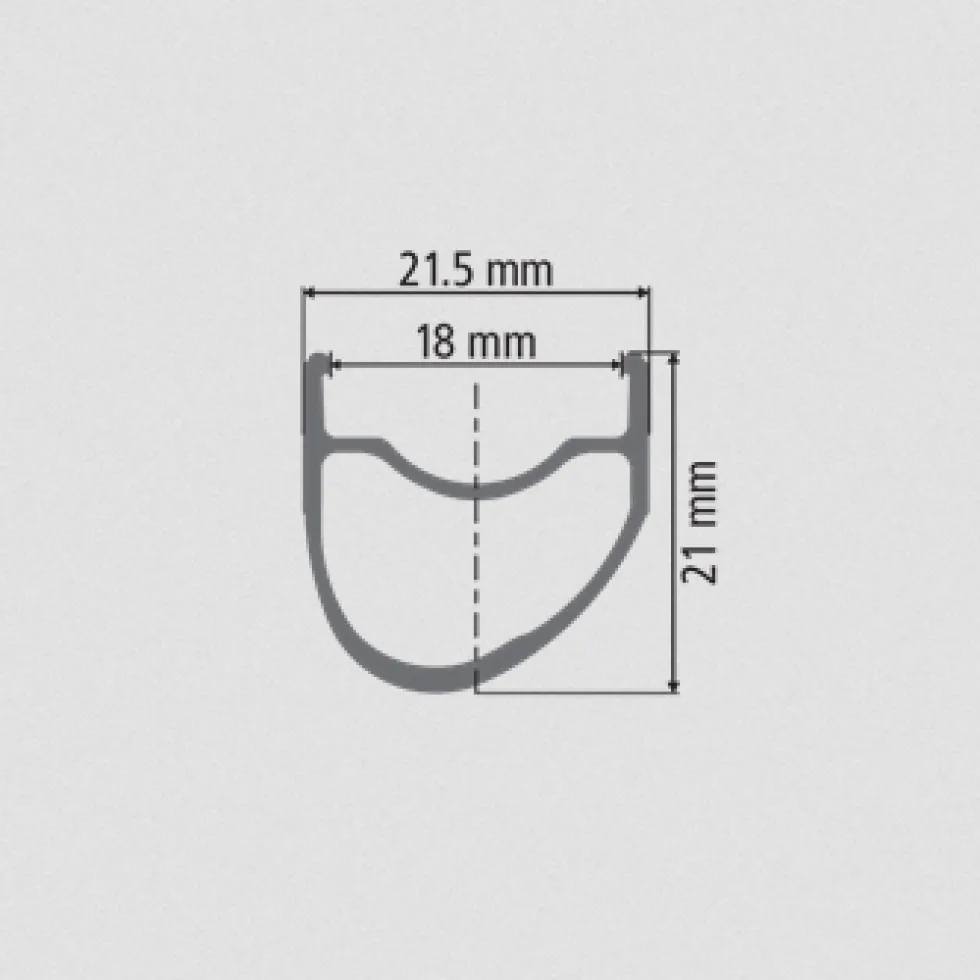 DT Swiss RR 411 Asymmetric Road Velg - zwart