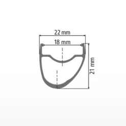 DT Swiss RR 411 db Asymmetric Road Velg - zwart