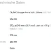 DXC DP/TWO Vario-Zadelpen - Ø 30.9 mm - Slag 200 mm