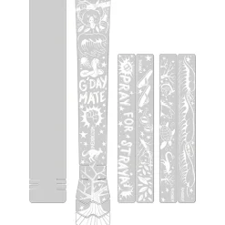 DYEDBRO Beschermfolie voor het Frame - Pray for Straya - white matte
