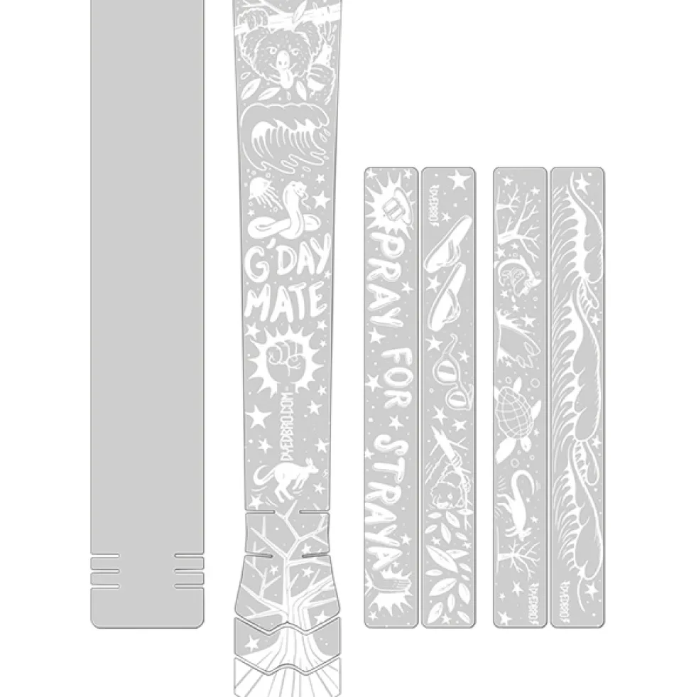 DYEDBRO Beschermfolie voor het Frame - Pray for Straya - white matte