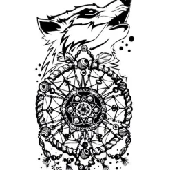 Stickers < Dyedbro Beschermfolie voor het Frame - Dream Catcher - black matte