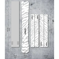 Stickers < Dyedbro Beschermfolie voor het Frame Zebra - white matt