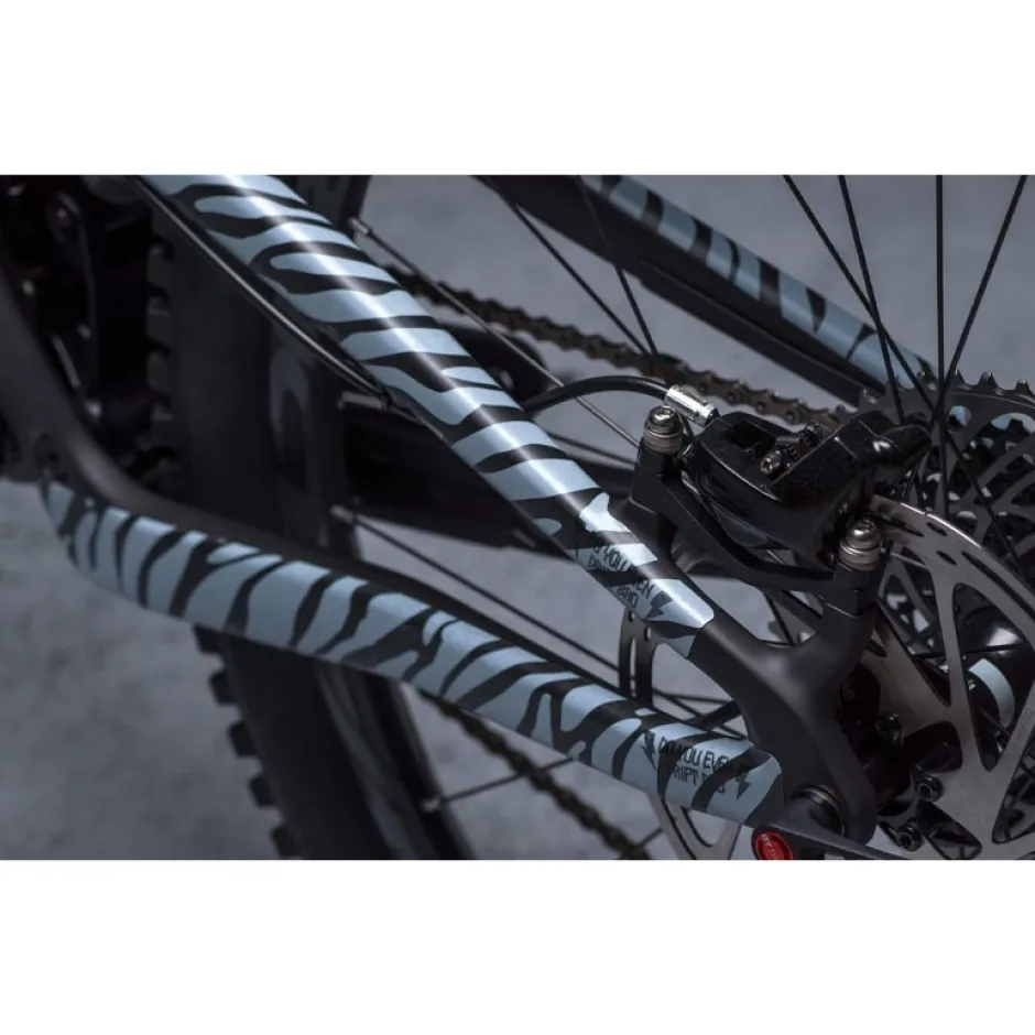 Stickers < Dyedbro Beschermfolie voor het Frame Zebra - white matt