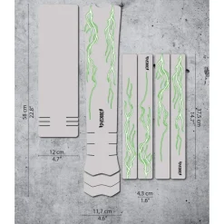 Stickers < Dyedbro Frame Protection Kit Lightning E-BIKE - green matte