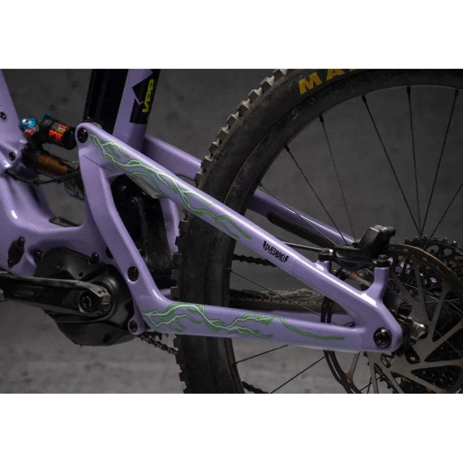 Stickers < Dyedbro Frame Protection Kit Lightning E-BIKE - green matte