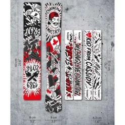 DYEDBRO Frame Protection Kit Chainsaw - black/red