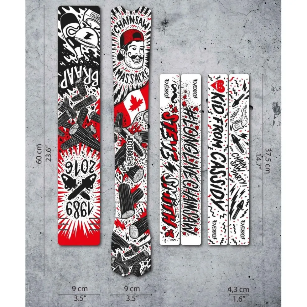 DYEDBRO Frame Protection Kit Chainsaw - black/red