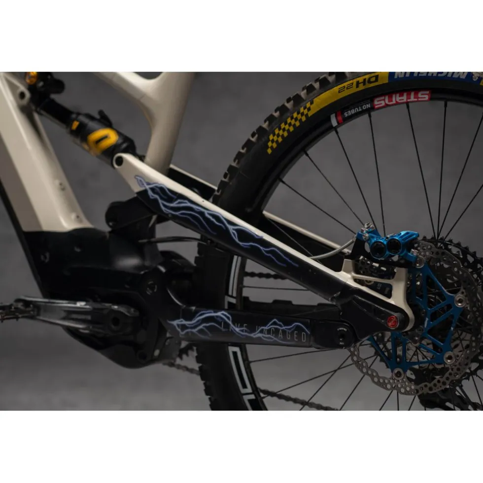 DYEDBRO Frame Protection Kit Lightning E-BIKE - blue matte
