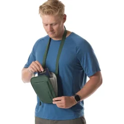 Eagle Creek Stash RFID Schoudertas - grass green