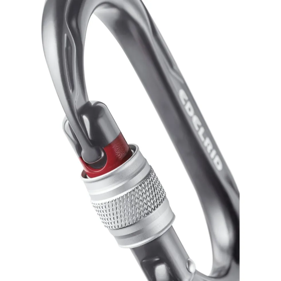 Edelrid Kiwi Screw Carabiner - anthracite