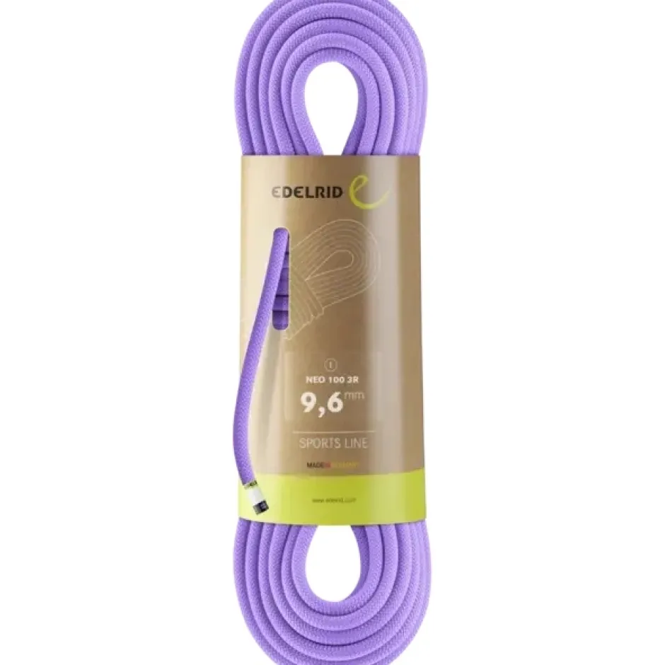 Klimtouwen < Edelrid Neo 100 3R 9,6 mm Klimtouw - 50 m - lavender