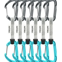 Klimsetjes < Edelrid Pure Wire 10 cm Quickdraw Set - Set van 6 - slate-icemint