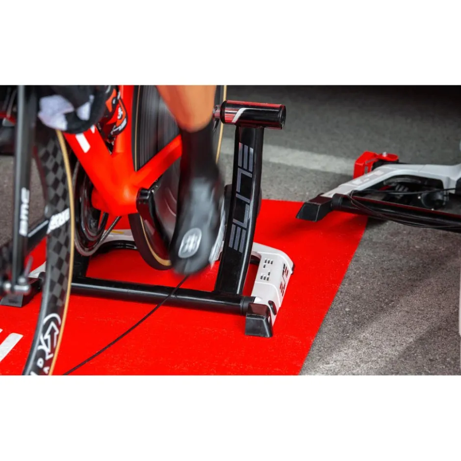 Fietstrainers|Rollerbanken < Elite Qubo Power Mag Smart B+ - Wheel On Cycletrainer - white/red