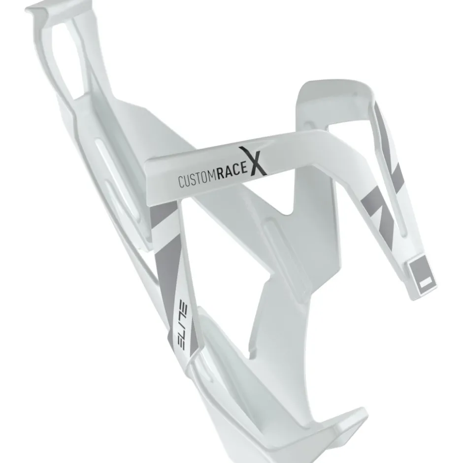 Bidonhouders < Elite Custom Race X Fleshouder - white glossy grey grapghic