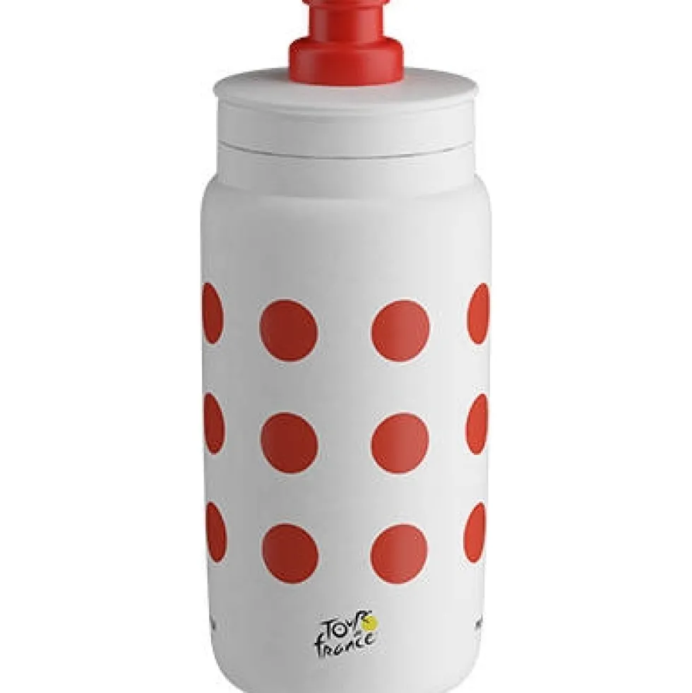 Elite Fly Sport-Waterfles - Tour de France™ 2025 Collection - 550ml - Red Polka Dot
