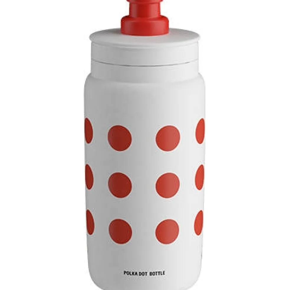 Elite Fly Sport-Waterfles - Tour de France™ 2025 Collection - 550ml - Red Polka Dot