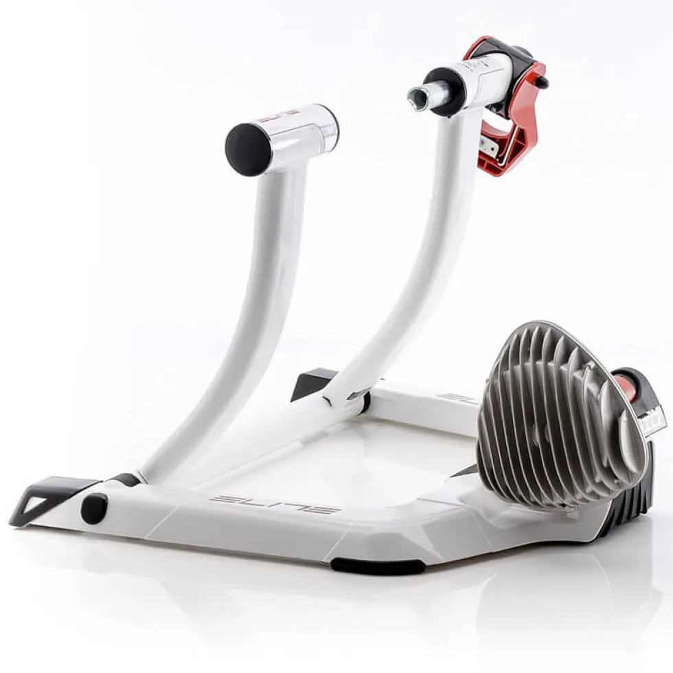 Elite Qubo Fluid - Wheel On Cycletrainer - white