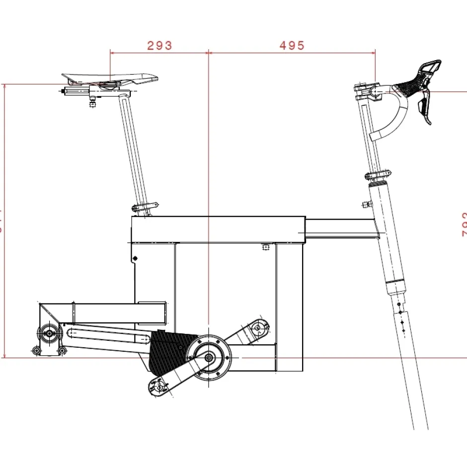 Fietstrainers|Smart Bikes < Elite Square Smart Frame - Indoor Bike - zwart