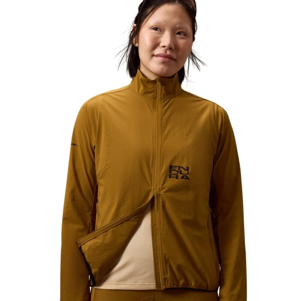 Endura Alltrack Ride Opvouwbare jas voor dames - trail bronze