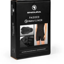 Endura Clickfast™ II Fiets-Binnenshort met Zeem Heren - zwart