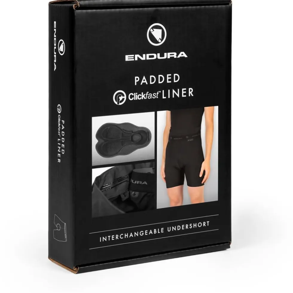 Endura Clickfast™ II Fiets-Binnenshort met Zeem Heren - zwart