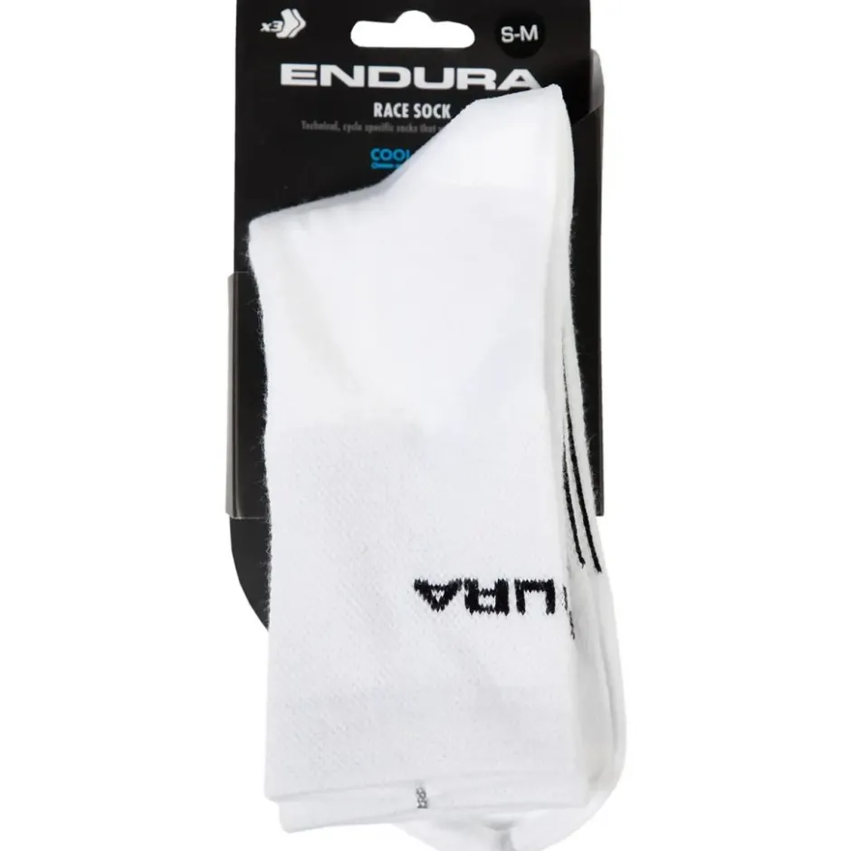Fietssokken < Endura Coolmax® Race Sokken (Set van 3) - white