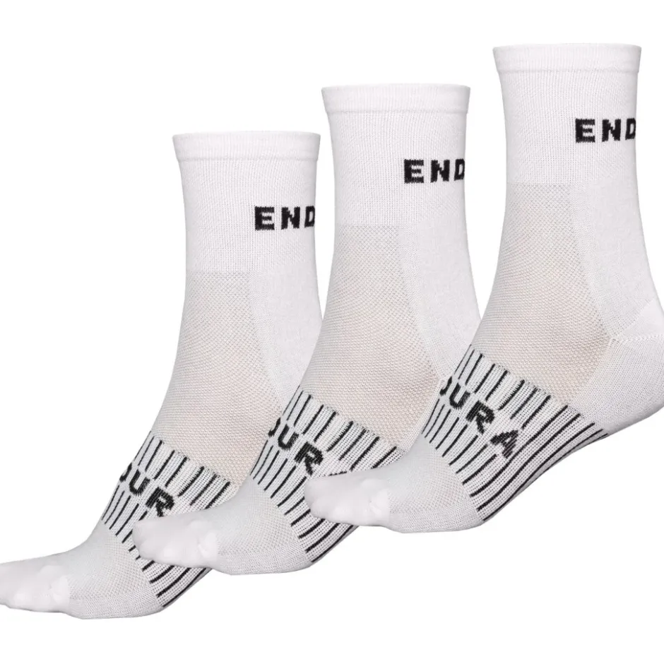 Fietssokken < Endura Coolmax® Race Sokken (Set van 3) - white