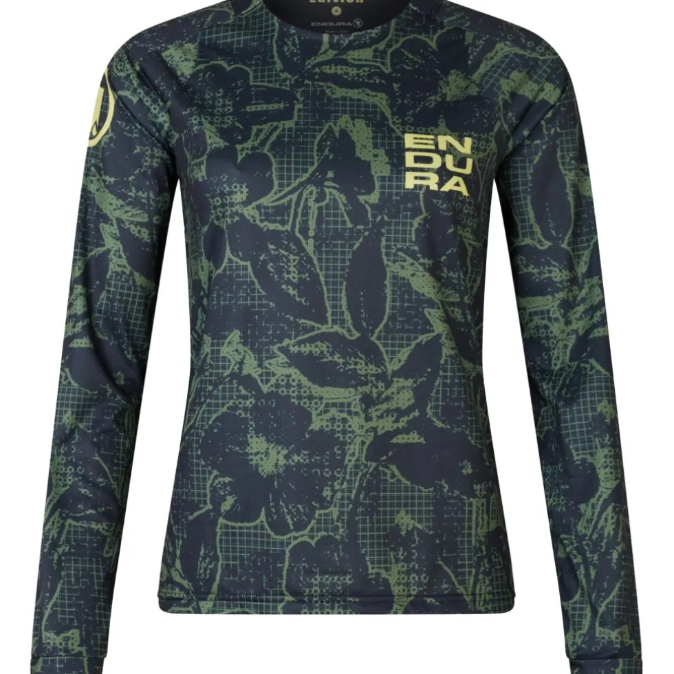 Endura Floral Ltd Printed Overhemd met Lange Mouwen Dames - zwart