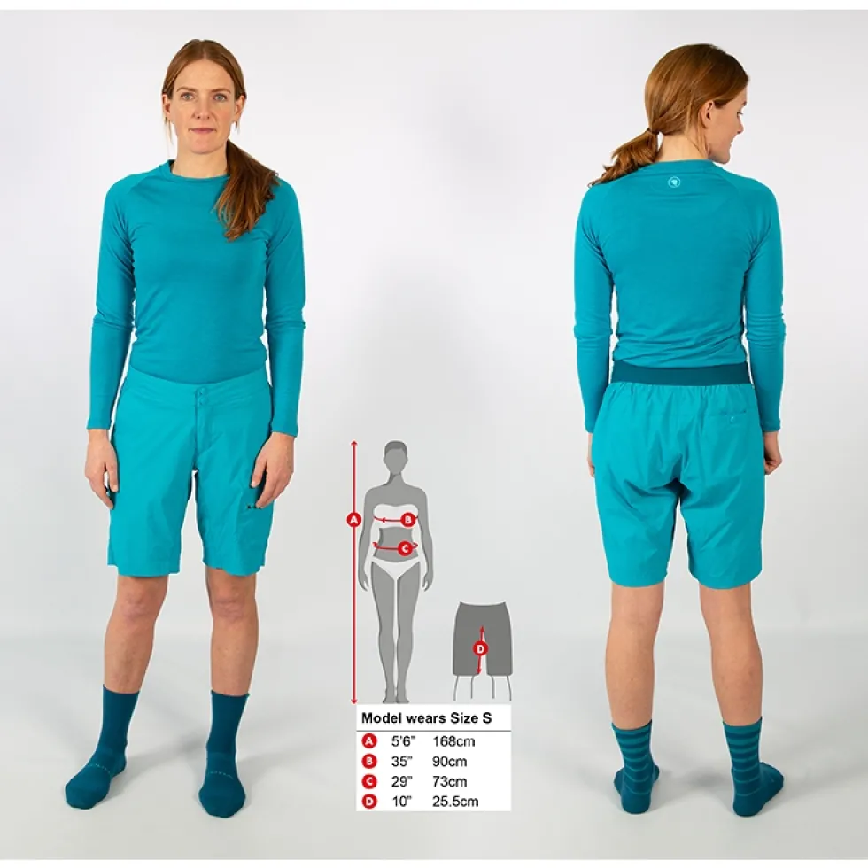 Endura Hummvee Lite Shorts Dames - zwart