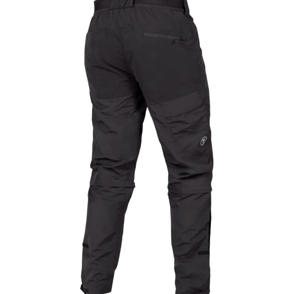 Mtb-Broeken < Endura Huvee Zip-off Broek Heren - zwart