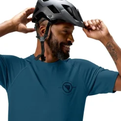 Mtb-Shirts < Endura Loop Tech Shirt et Korte ouwen Heren - barra blue