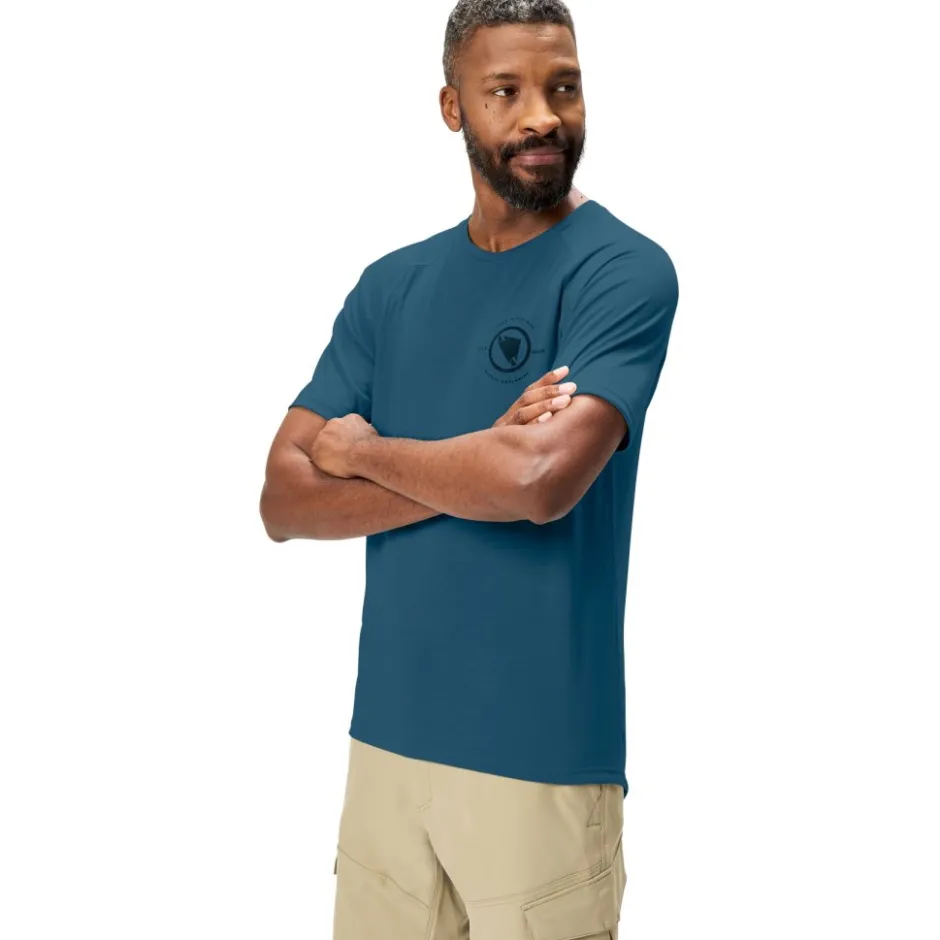 Mtb-Shirts < Endura Loop Tech Shirt et Korte ouwen Heren - barra blue