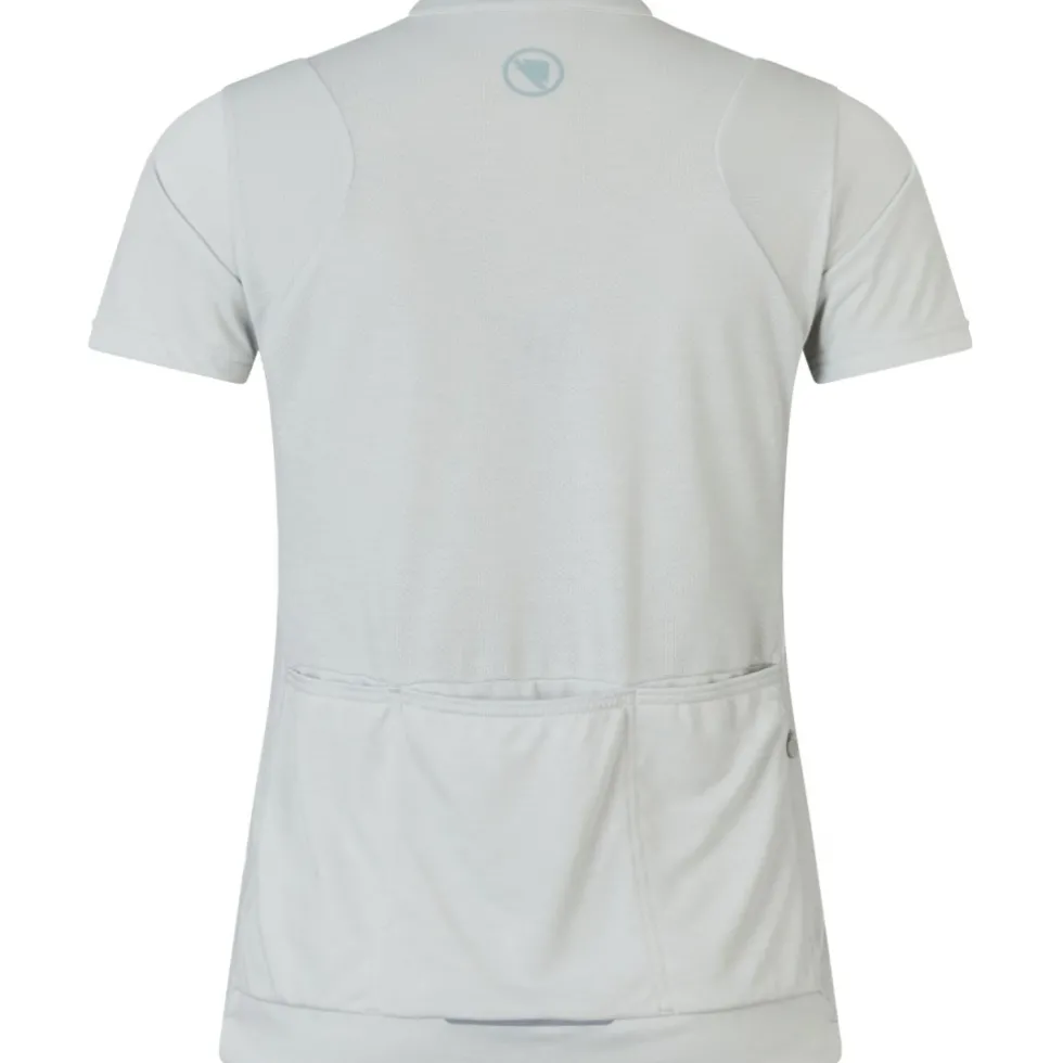 Endura Loop Zipped Fietsshirt met Korte Mouwen Dames - mains grey