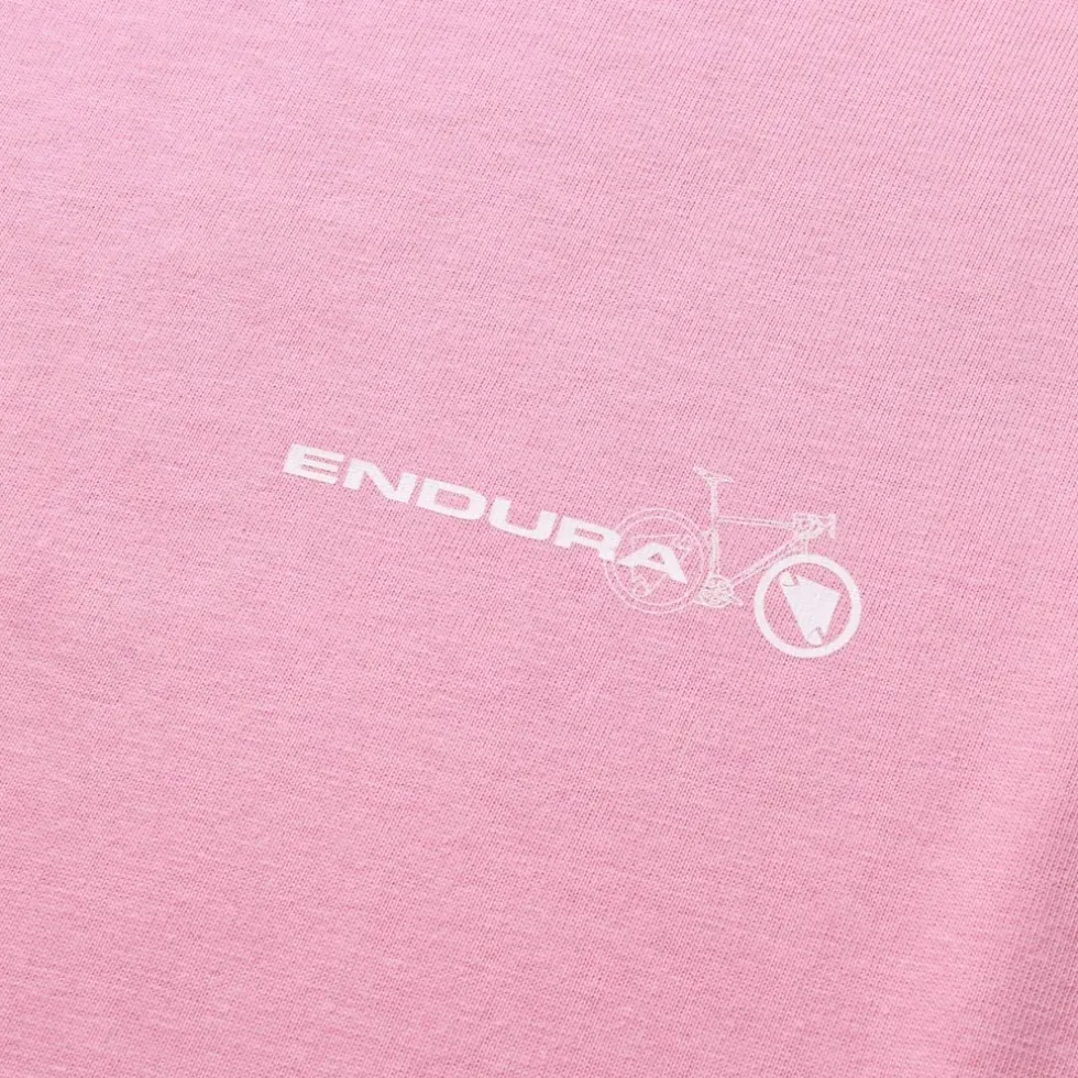 Endura Ltd Graphic Shirt Heren - Hertiage Icon - Pedal Power - pink thrift