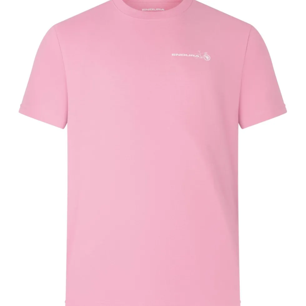 Endura Ltd Graphic Shirt Heren - Hertiage Icon - Pedal Power - pink thrift