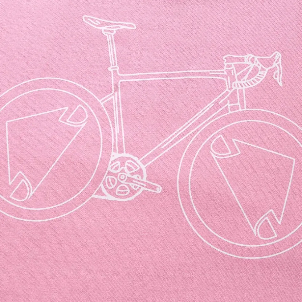 Endura Ltd Graphic Shirt Heren - Hertiage Icon - Pedal Power - pink thrift