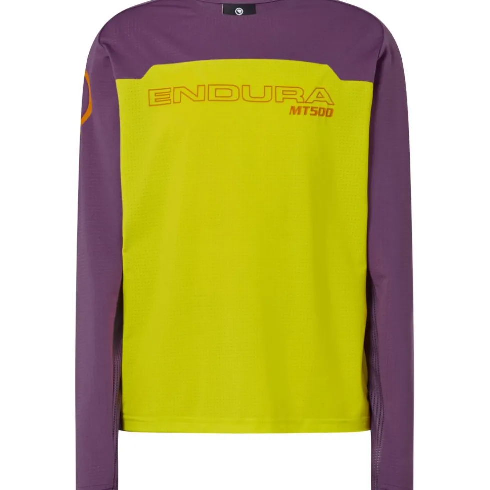 Endura MT500 Burner Fietsshirt met Lange Mouwen Kinder - end citrus