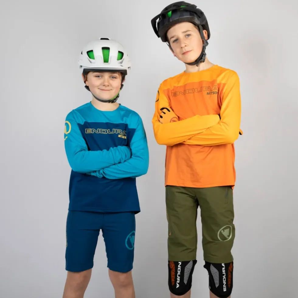 Endura MT500 Burner Fietsshirt met Lange Mouwen Kinder - zwart
