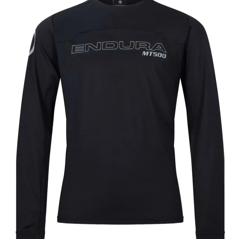 Endura MT500 Burner Fietsshirt met Lange Mouwen Kinder - zwart