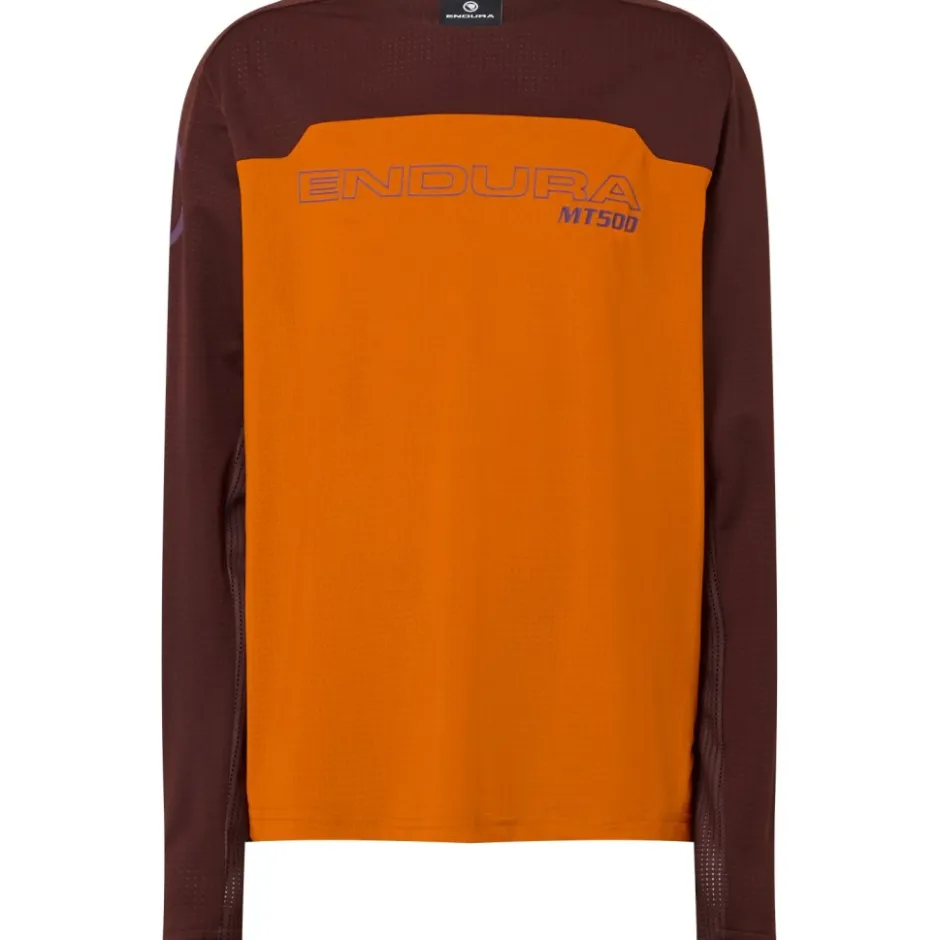 Shirts Kinderen < Endura MT500 Burner Fietsshirt met Lange Mouwen Kinder - end orange