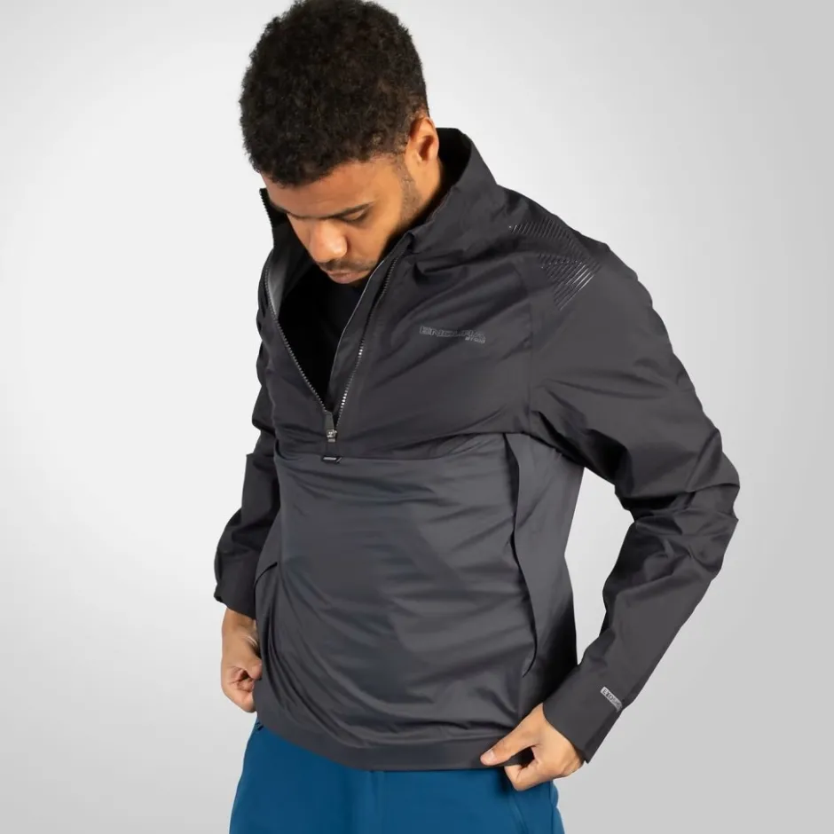 Regenjassen|Mtb-Jacks < Endura T500 ite Waterdichte Anorak Heren - zwart