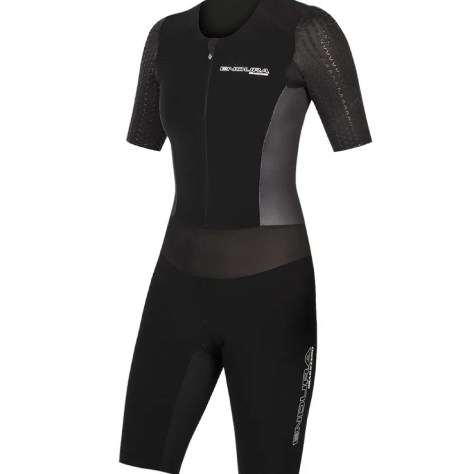 Trisuits|Trisuits < Endura QDC Drag2Zero SST Trisuit met Korte Mouwen Dames - zwart