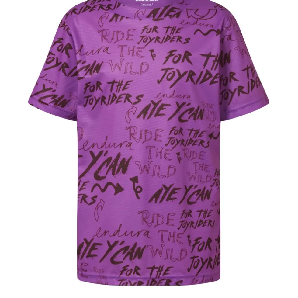 Endura SingleTrack Core T-shirt voor kinderen - end purple