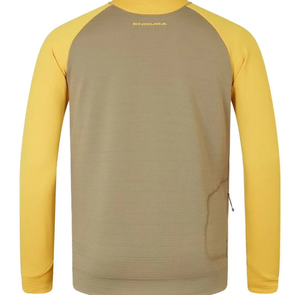 Endura SingleTrack Fleece Fietsshirt Heren - tweed green